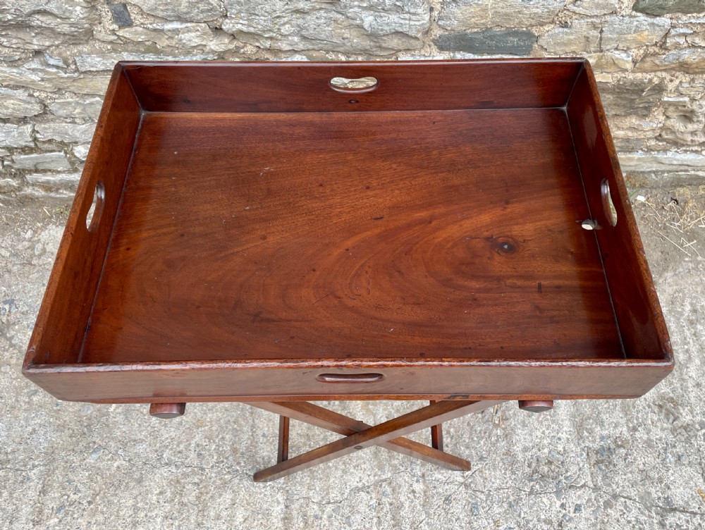 Victorian Mahogany Folding Butlers Tray View II