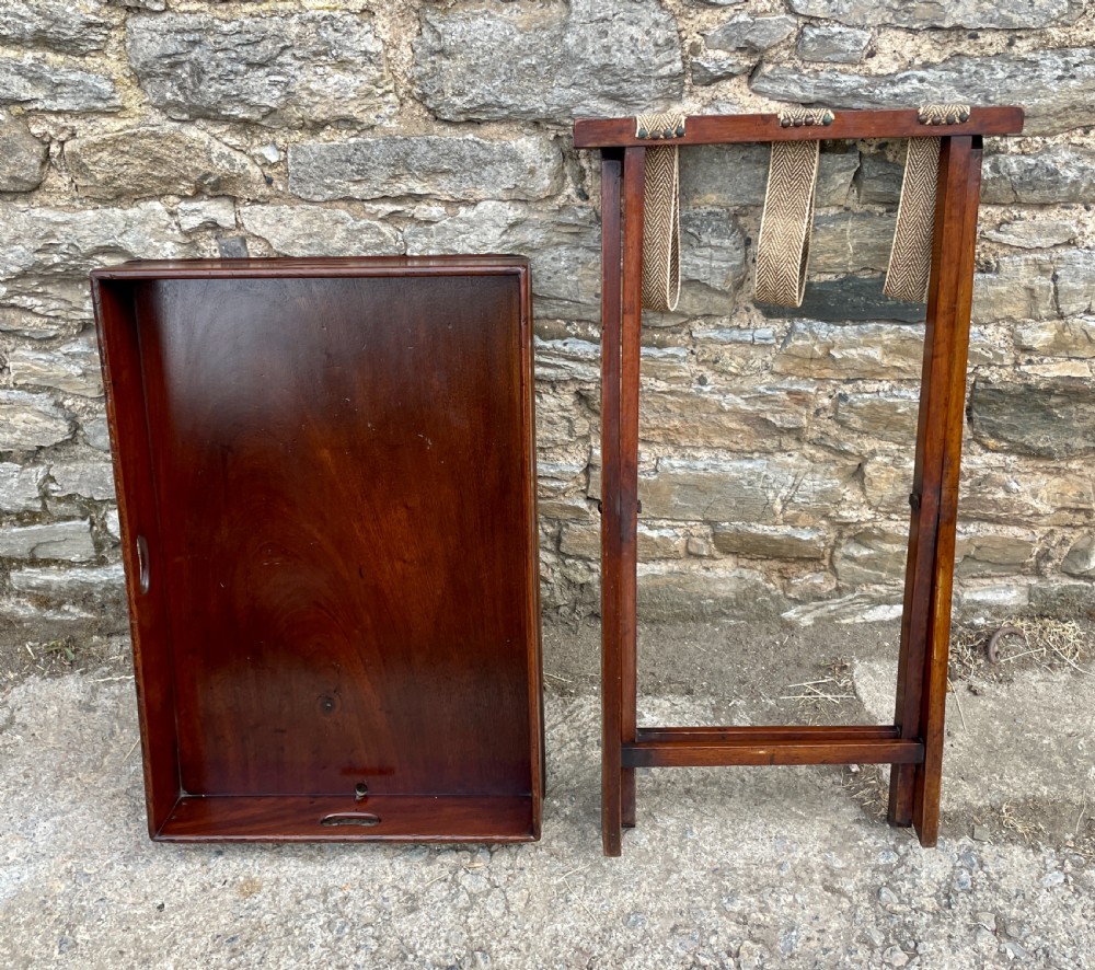 Victorian Mahogany Folding Butlers Tray View VII
