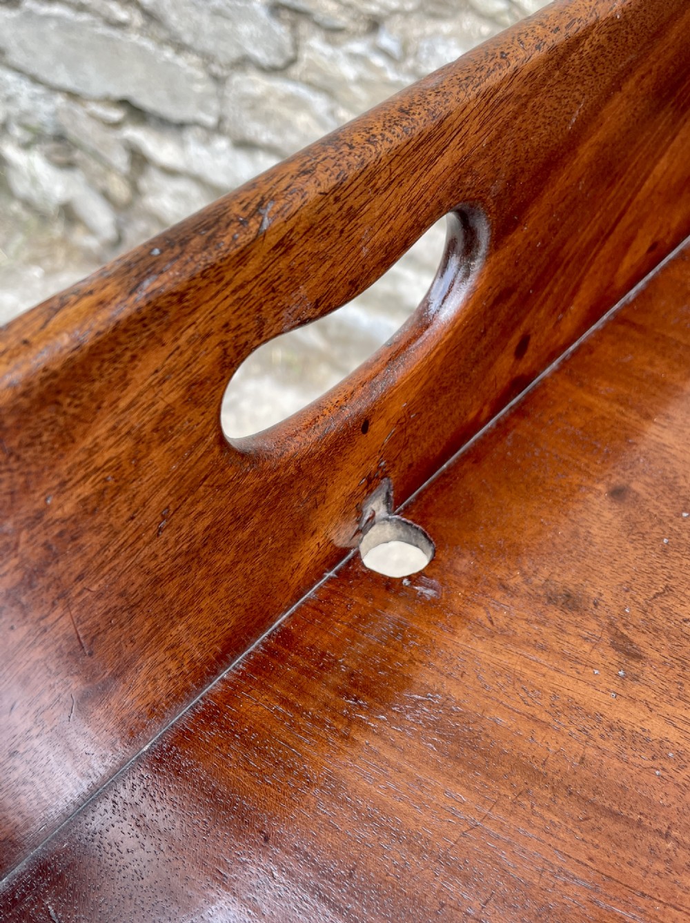 Victorian Mahogany Folding Butlers Tray View XIII