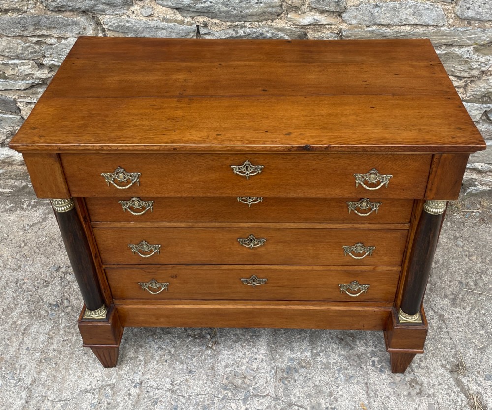 Antique Dutch Biedermeier Style Oak Chest of Drawers View III
