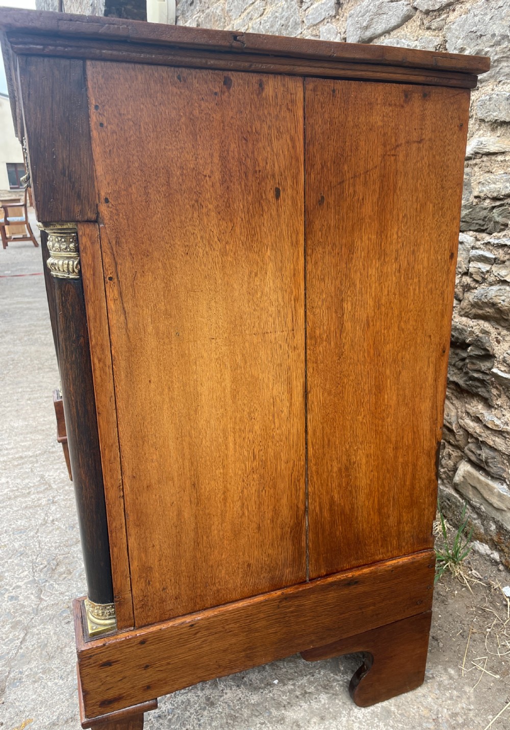Antique Dutch Biedermeier Style Oak Chest of Drawers View XVI
