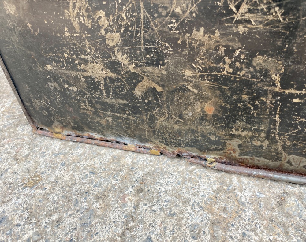 Antique Toleware Tea Bin View XVI