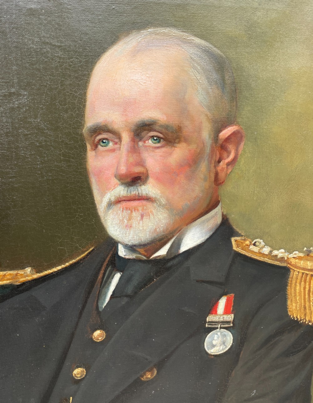 Oil on Canvas Portrait of Rear Admiral Charles E. Gissing View VII