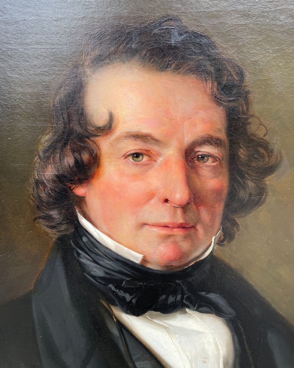 19th Century Oil on Canvas Portrait of a Gentleman View X