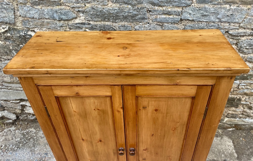Antique Stripped Pine Cupboard View XII