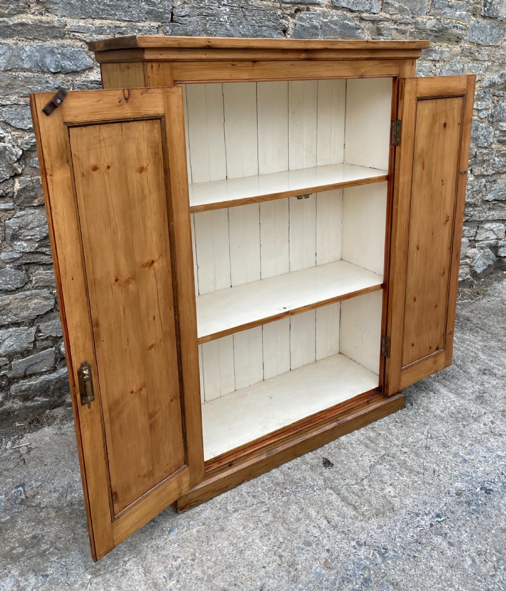 Antique Stripped Pine Cupboard View XV