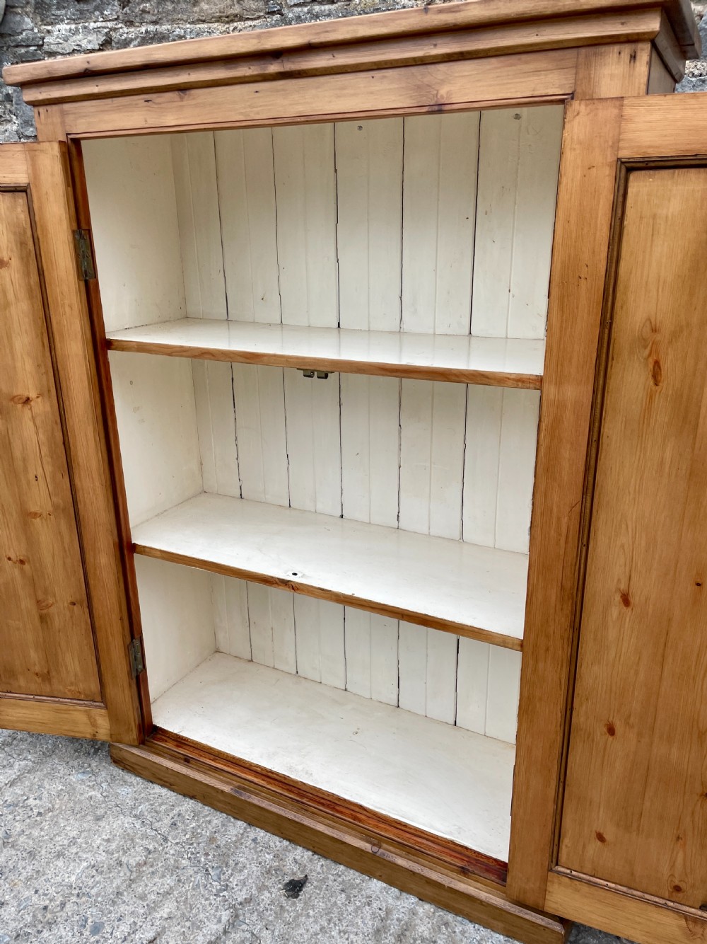 Antique Stripped Pine Cupboard View XVII