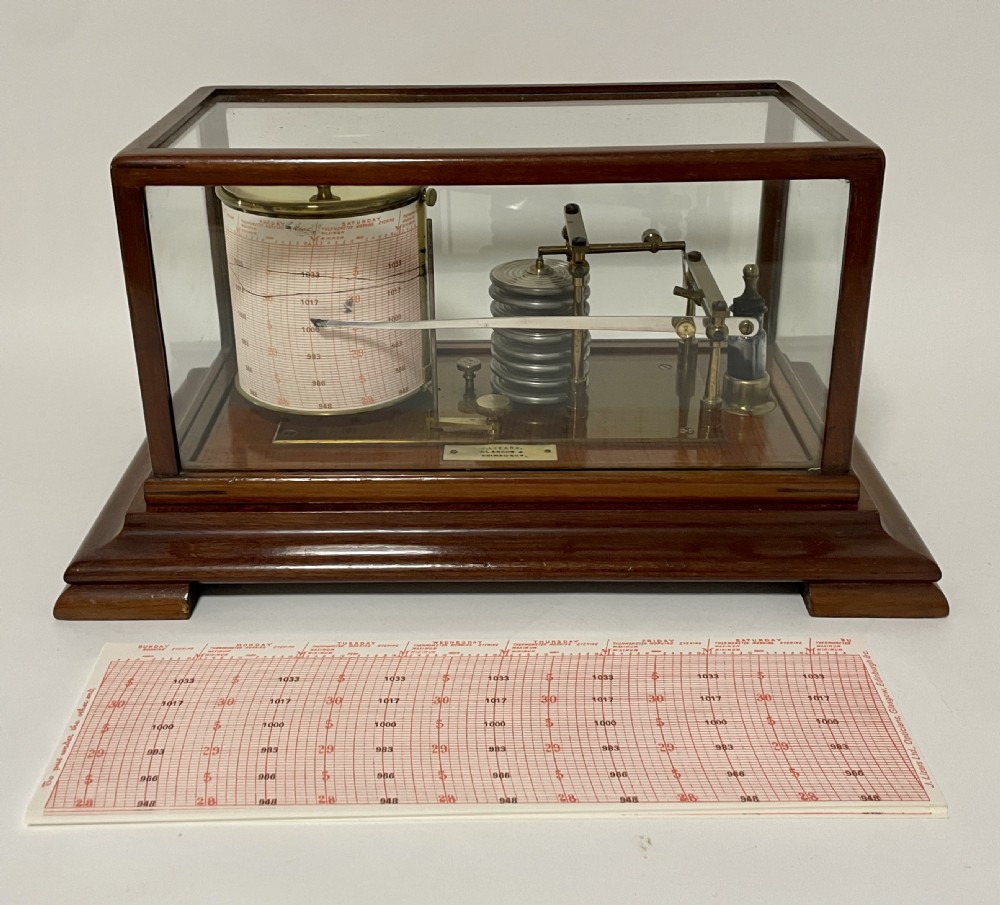 Antique Mahogany Barograph by J.Lizars