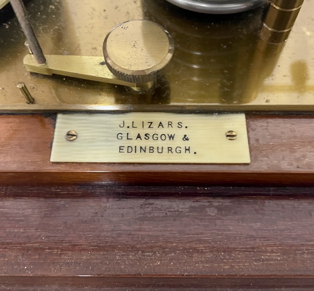 Antique Mahogany Barograph by J.Lizars View V