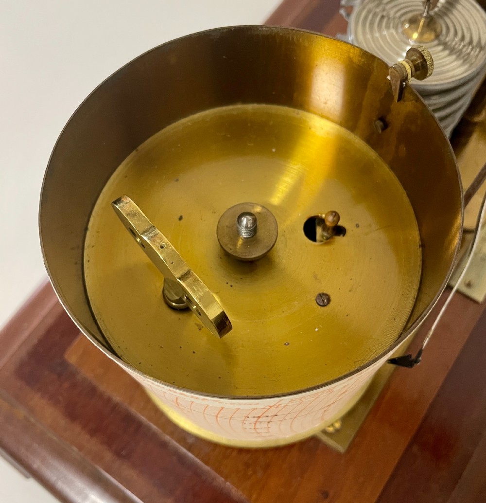 Antique Mahogany Barograph by J.Lizars View XV