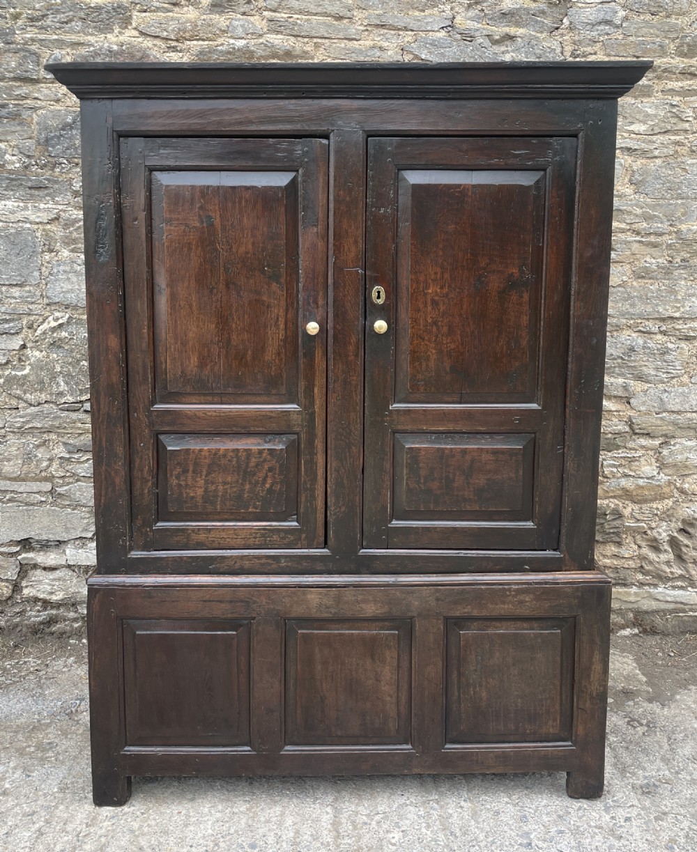 Early 18th Century Oak Livery Cupboard