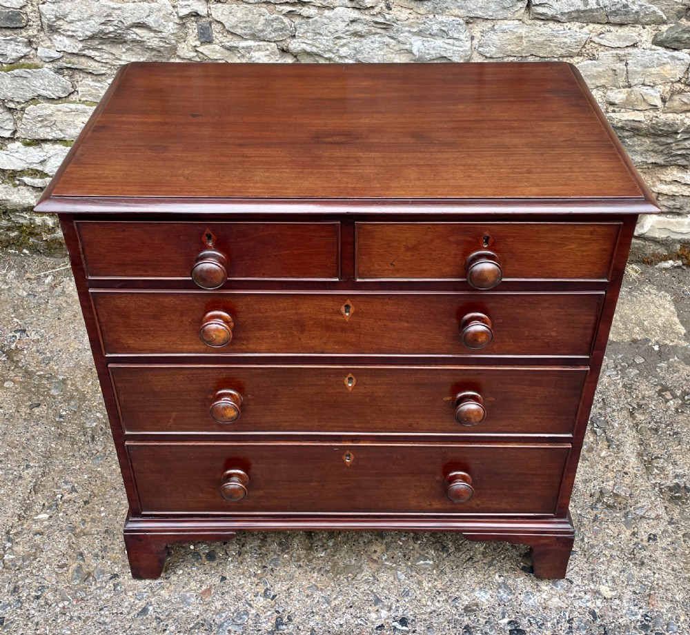 Small Georgian Mahogany Chest of Drawers View V