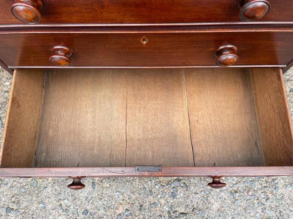 Small Georgian Mahogany Chest of Drawers View XV
