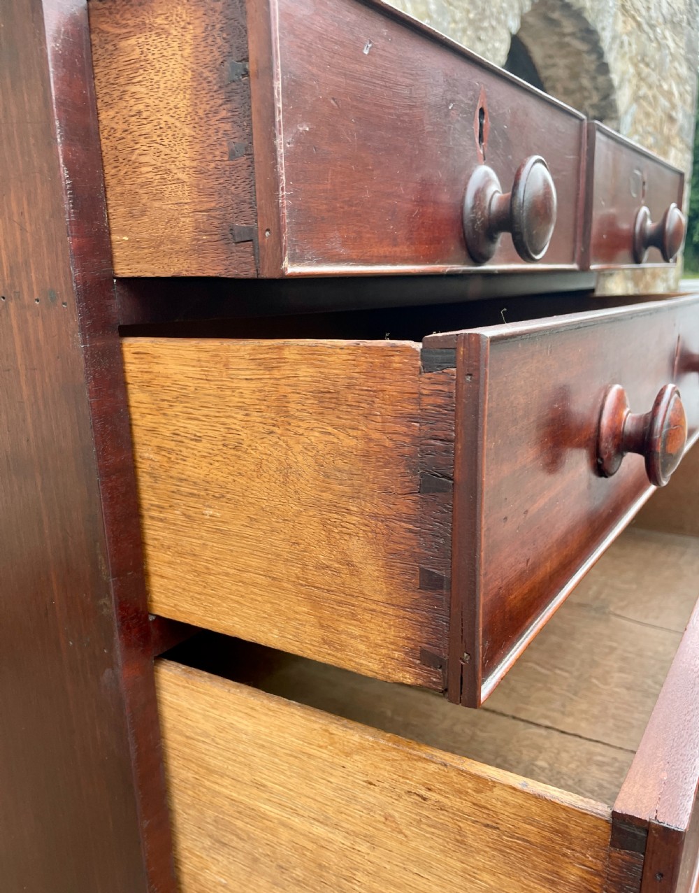 Small Georgian Mahogany Chest of Drawers View XVIII