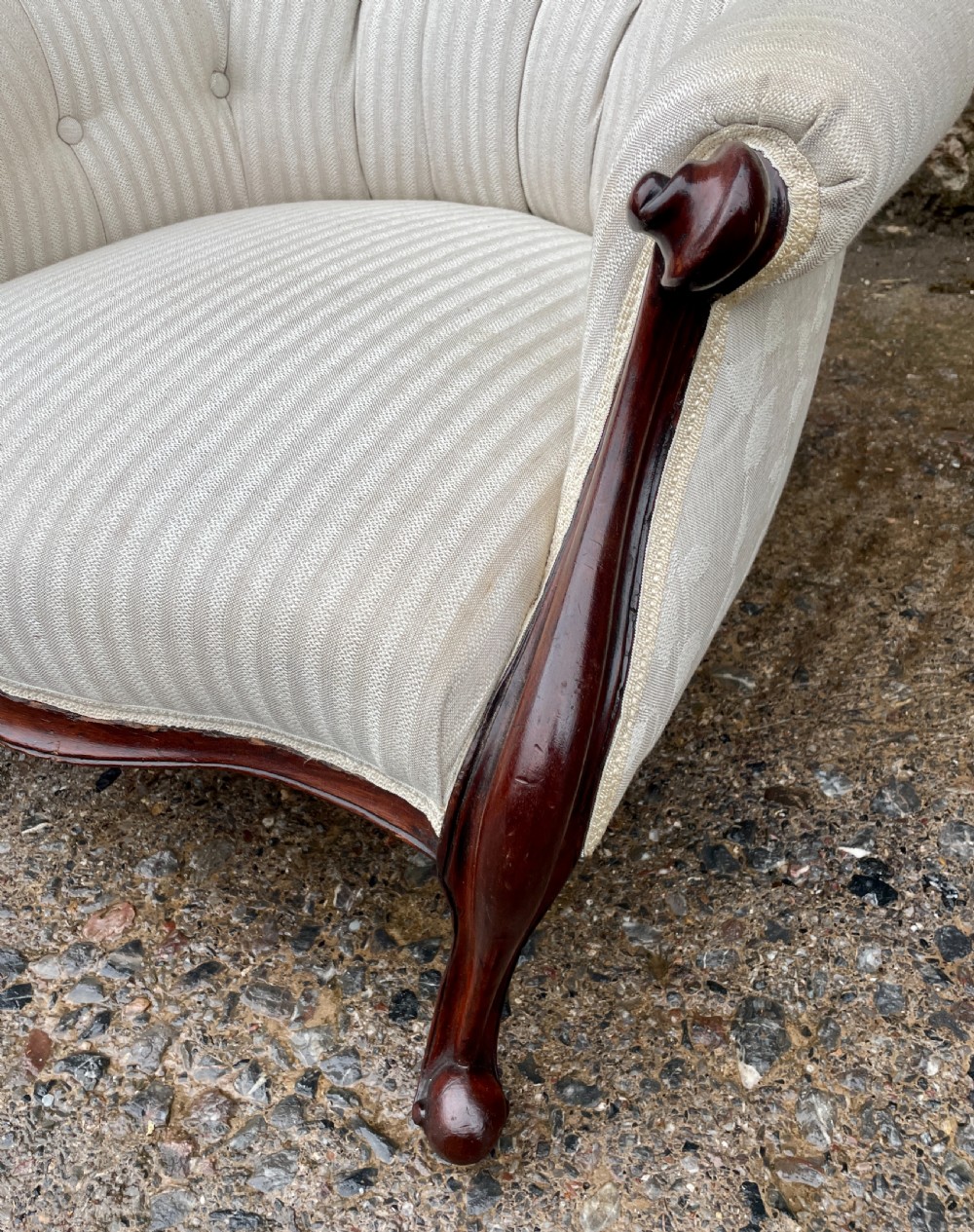 Victorian Mahogany Framed Armchair View III