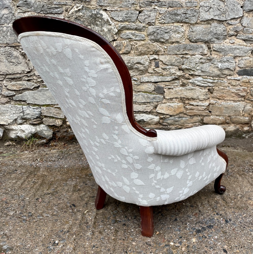Victorian Mahogany Framed Armchair View IV
