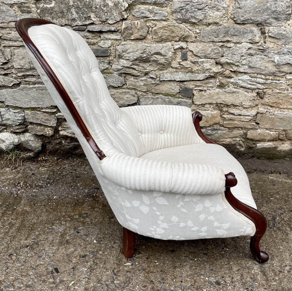 Victorian Mahogany Framed Armchair View IX