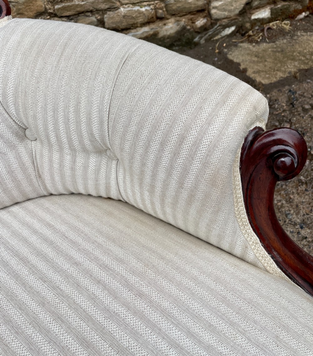 Victorian Mahogany Framed Armchair View X