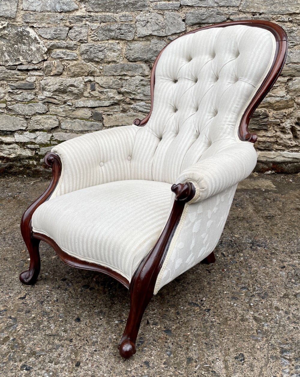 Victorian Mahogany Framed Armchair View XV