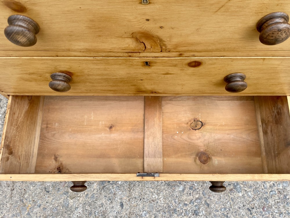 Antique Stripped Pine Chest of Drawers View IX