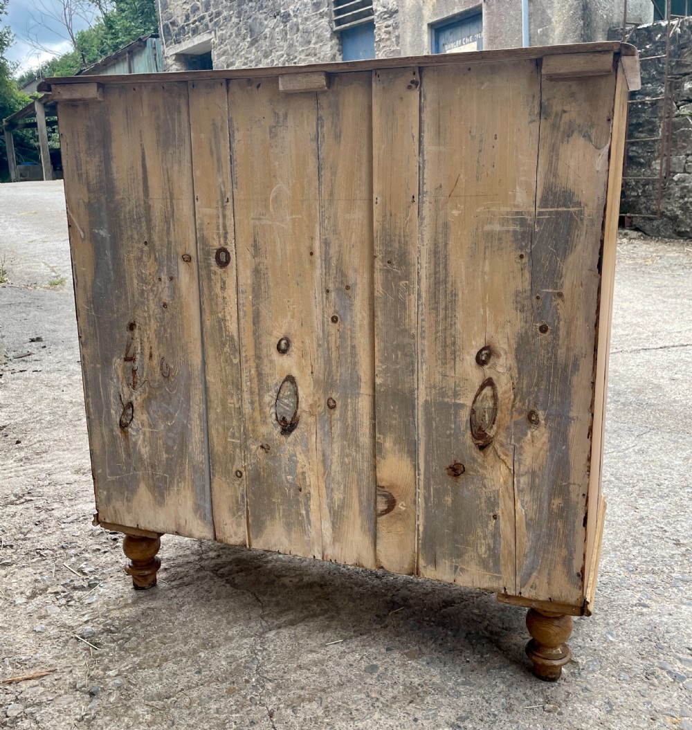 Antique Stripped Pine Chest of Drawers View XII