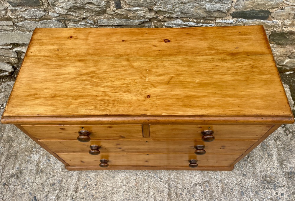 Antique Stripped Pine Chest of Drawers View XI
