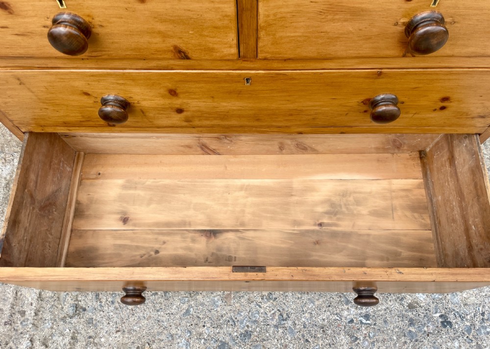 Antique Stripped Pine Chest of Drawers View XIV