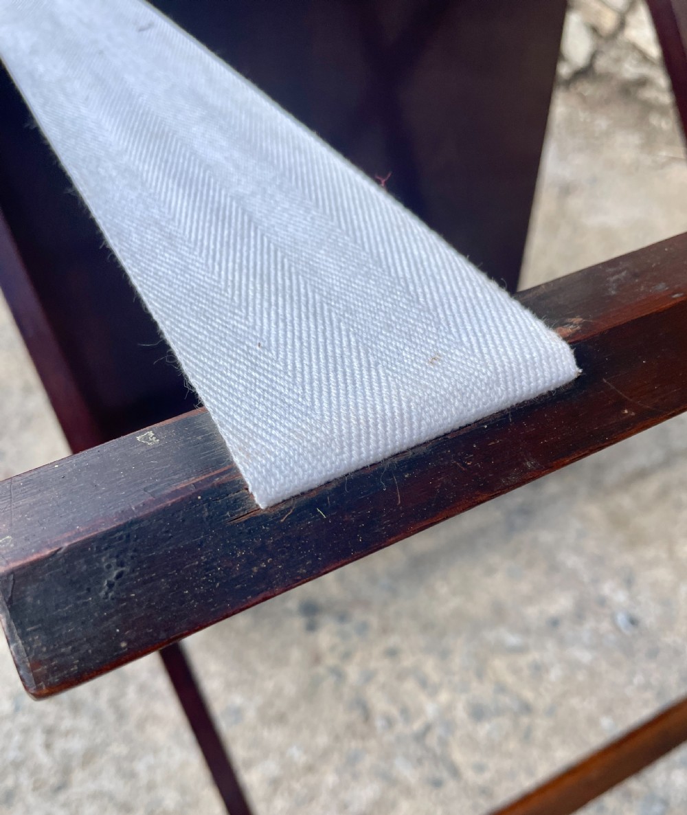 Rare Folding Mahogany Campaign Table View XV