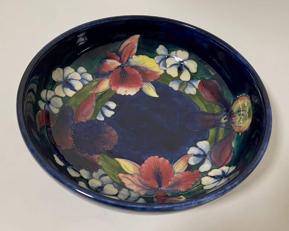 Large Moorcroft Orchid Bowl View IV