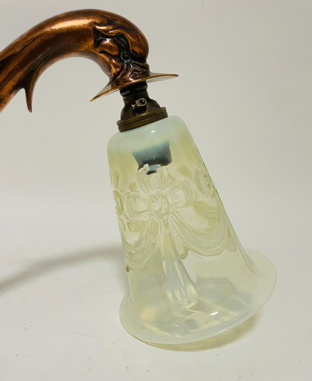 Art Nouveau Copper Wall Light View X