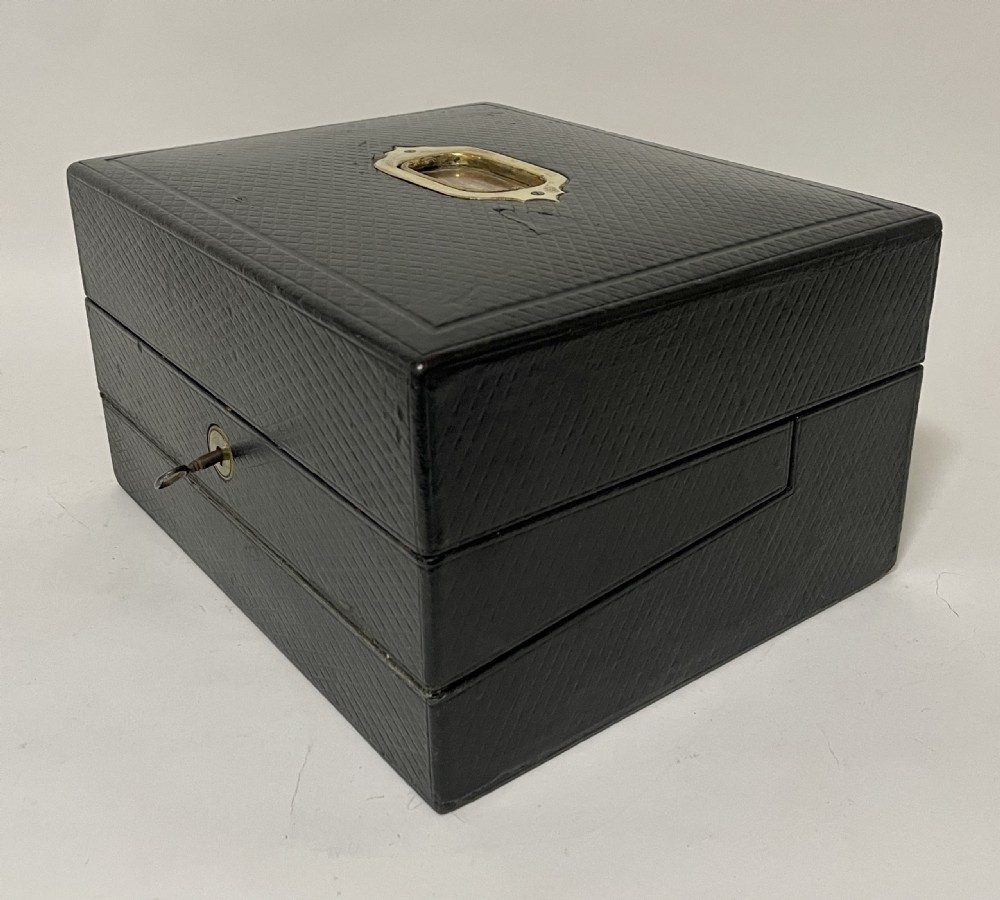 Victorian Leather Writing Box View II