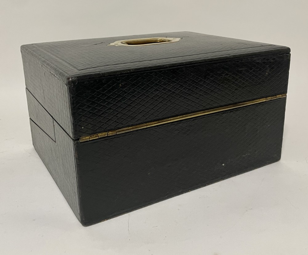 Victorian Leather Writing Box View IV