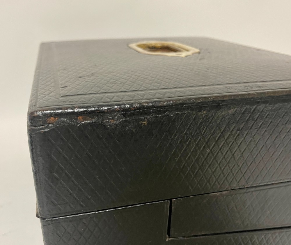 Victorian Leather Writing Box View IX