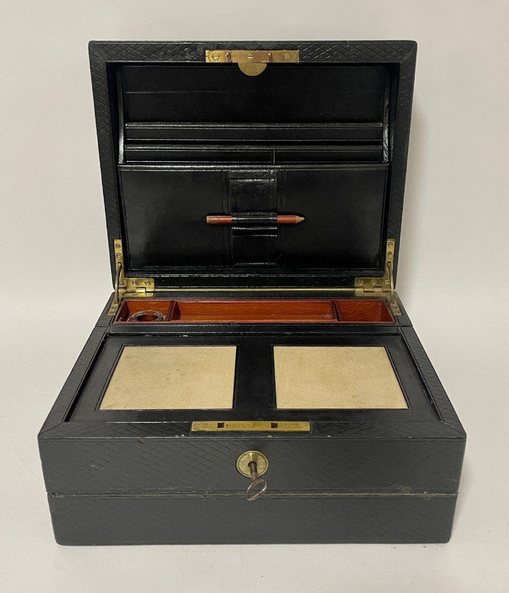 Victorian Leather Writing Box View XIII