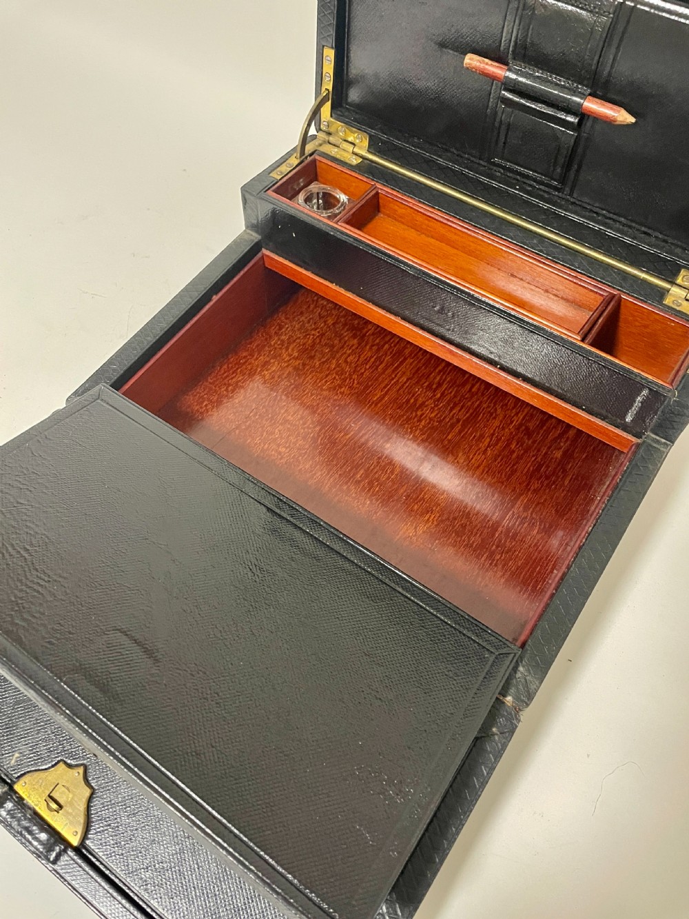 Victorian Leather Writing Box View XX
