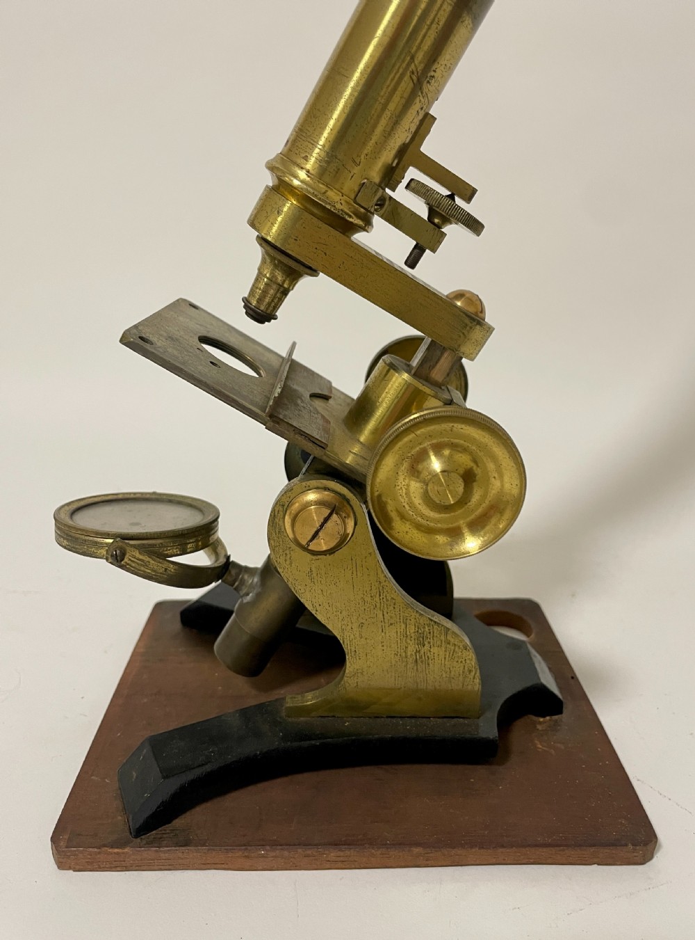 Victorian Brass Bar Limb Microscope by J H Steward View VIII