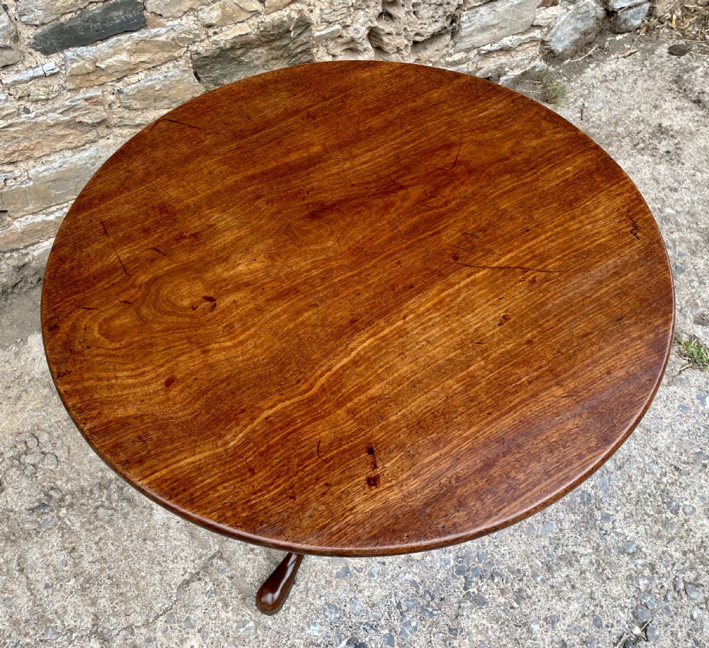 Georgian Mahogany Tilt Top Occasional Table View V
