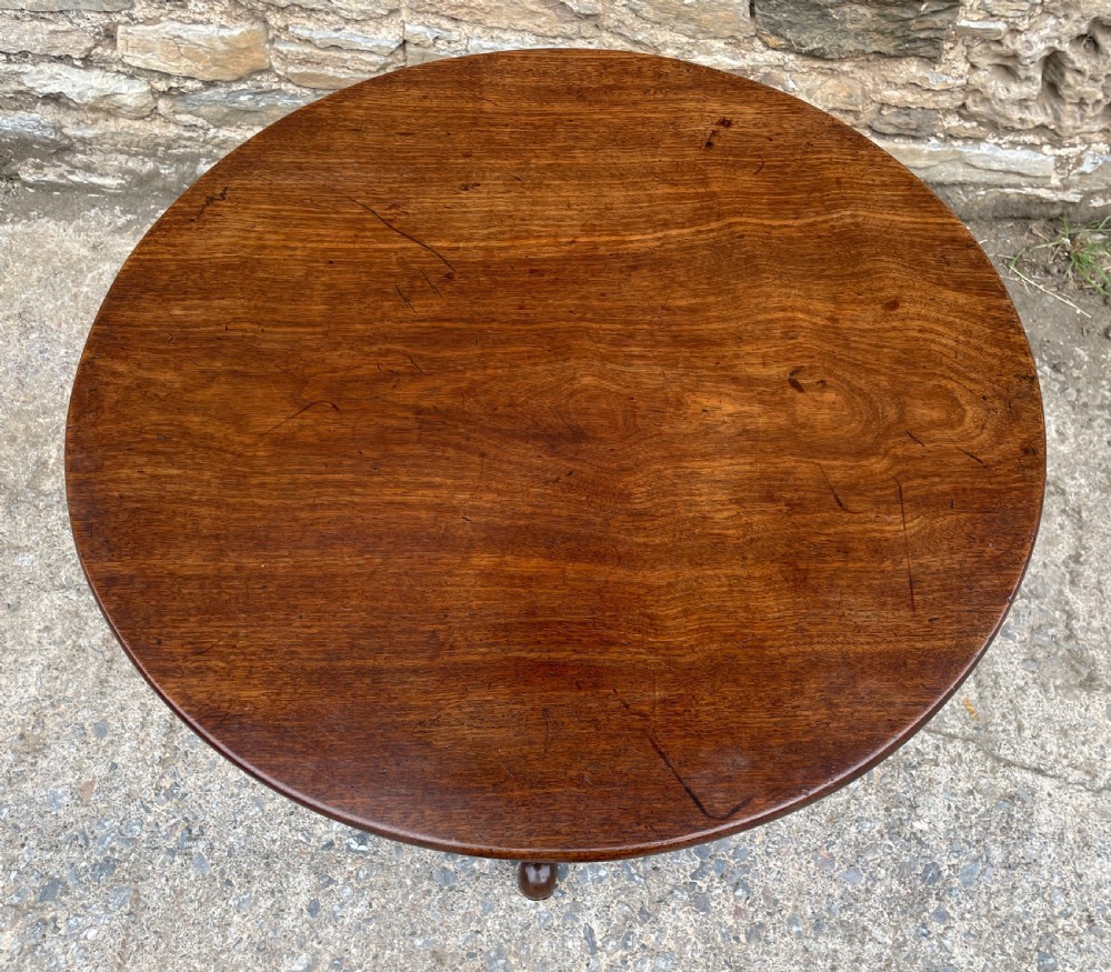 Georgian Mahogany Tilt Top Occasional Table View X