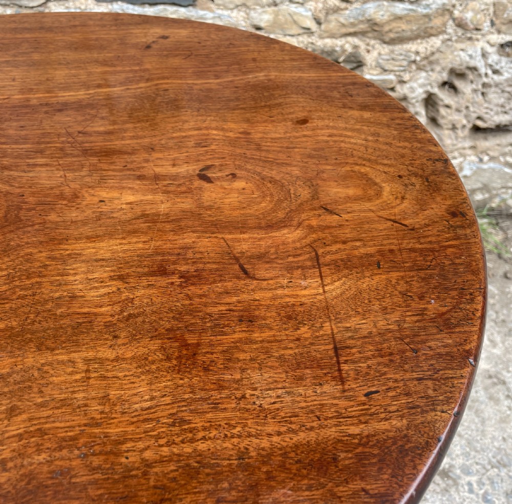 Georgian Mahogany Tilt Top Occasional Table View XII