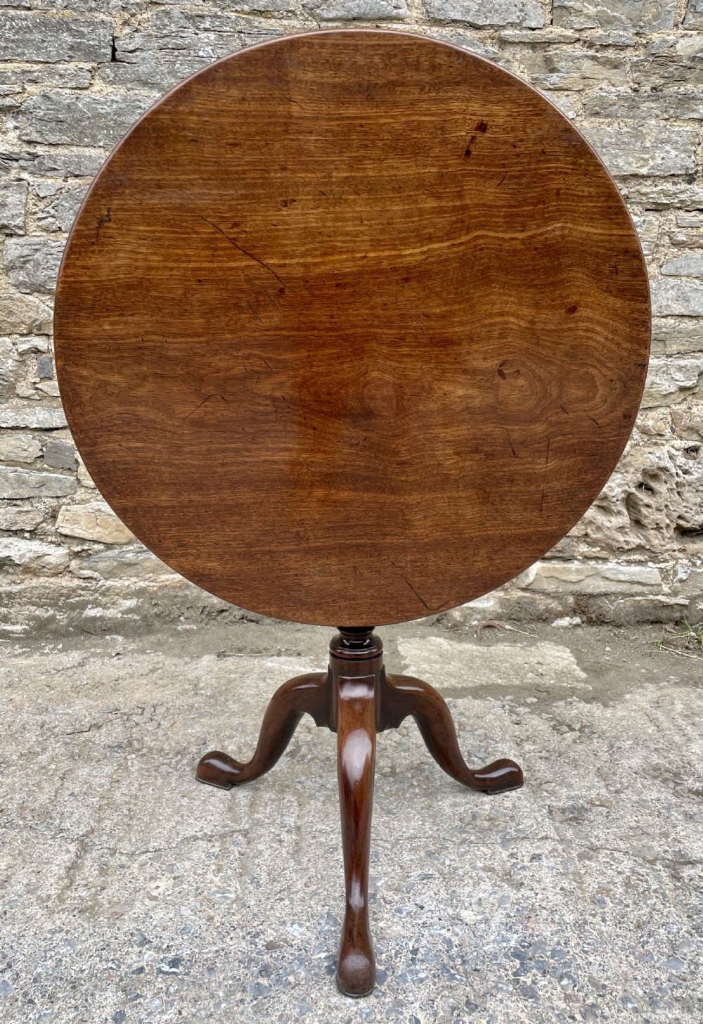 Georgian Mahogany Tilt Top Occasional Table View XX