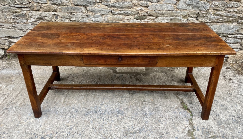 Antique French Chestnut Farmhouse Table View III