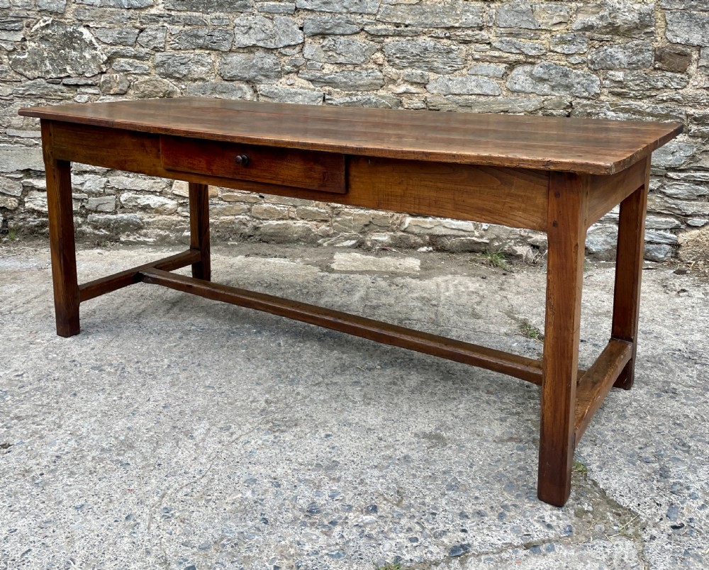 Antique French Chestnut Farmhouse Table View IV