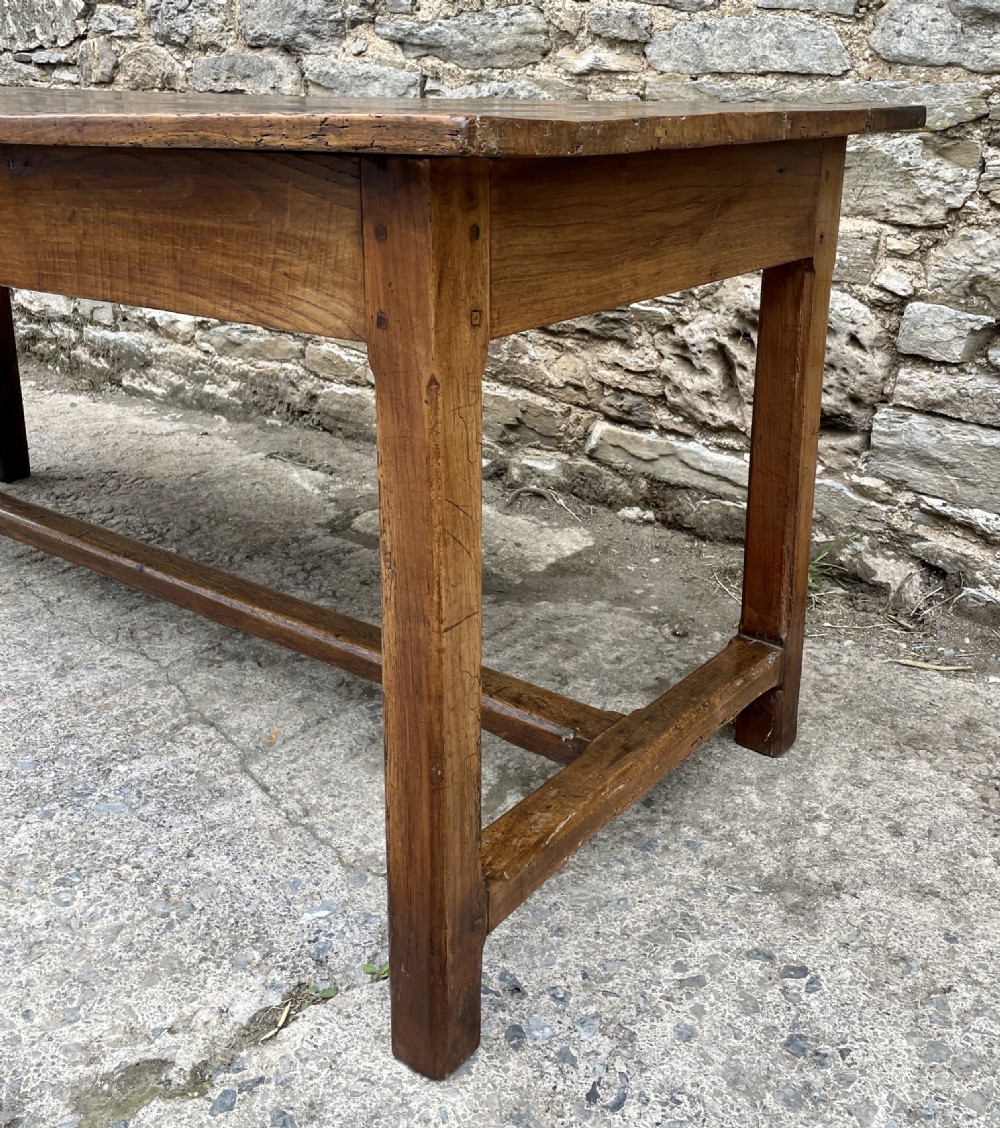 Antique French Chestnut Farmhouse Table View XIII