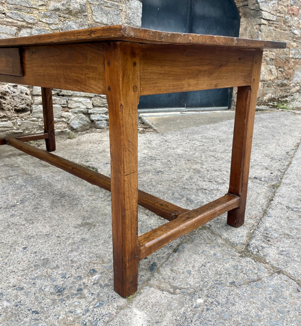 Antique French Chestnut Farmhouse Table View XXI