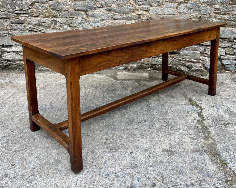 Antique French Chestnut Farmhouse Table View XXIV