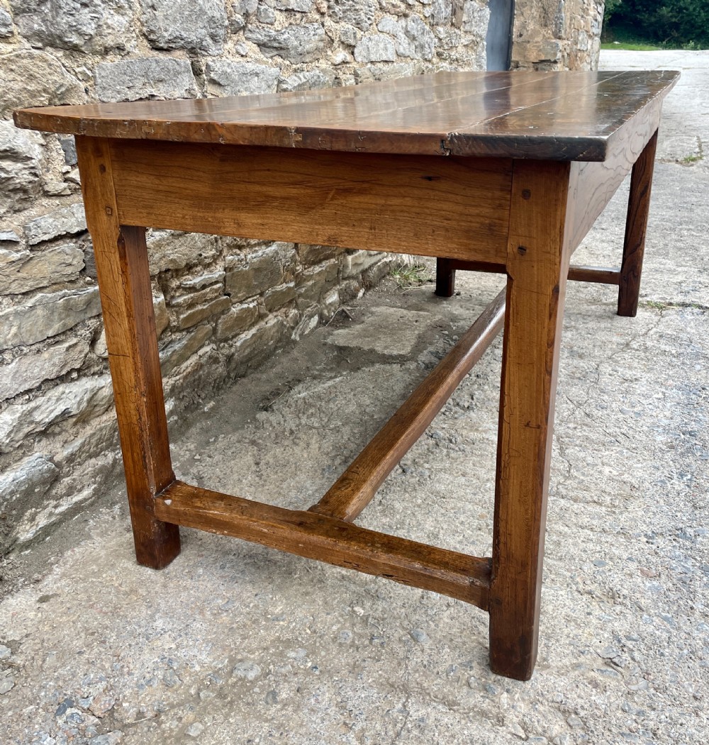 Antique French Chestnut Farmhouse Table View XXVI