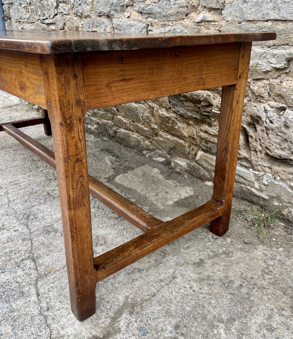 Antique French Chestnut Farmhouse Table View XXVII