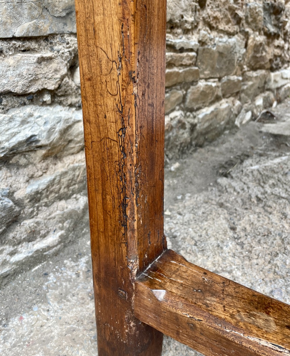 Antique French Chestnut Farmhouse Table View XXVIII