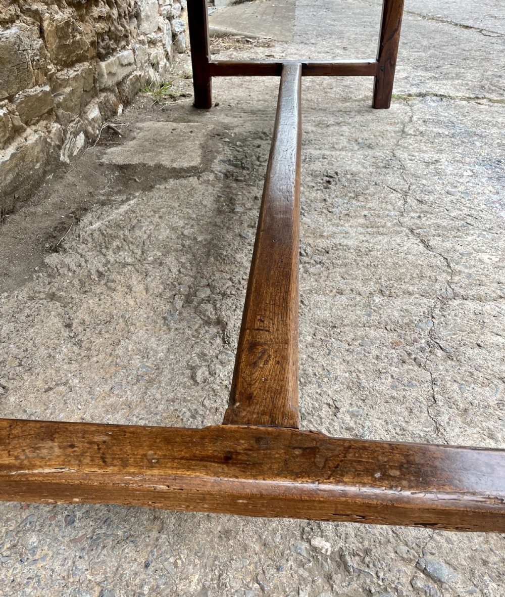 Antique French Chestnut Farmhouse Table View XXIX