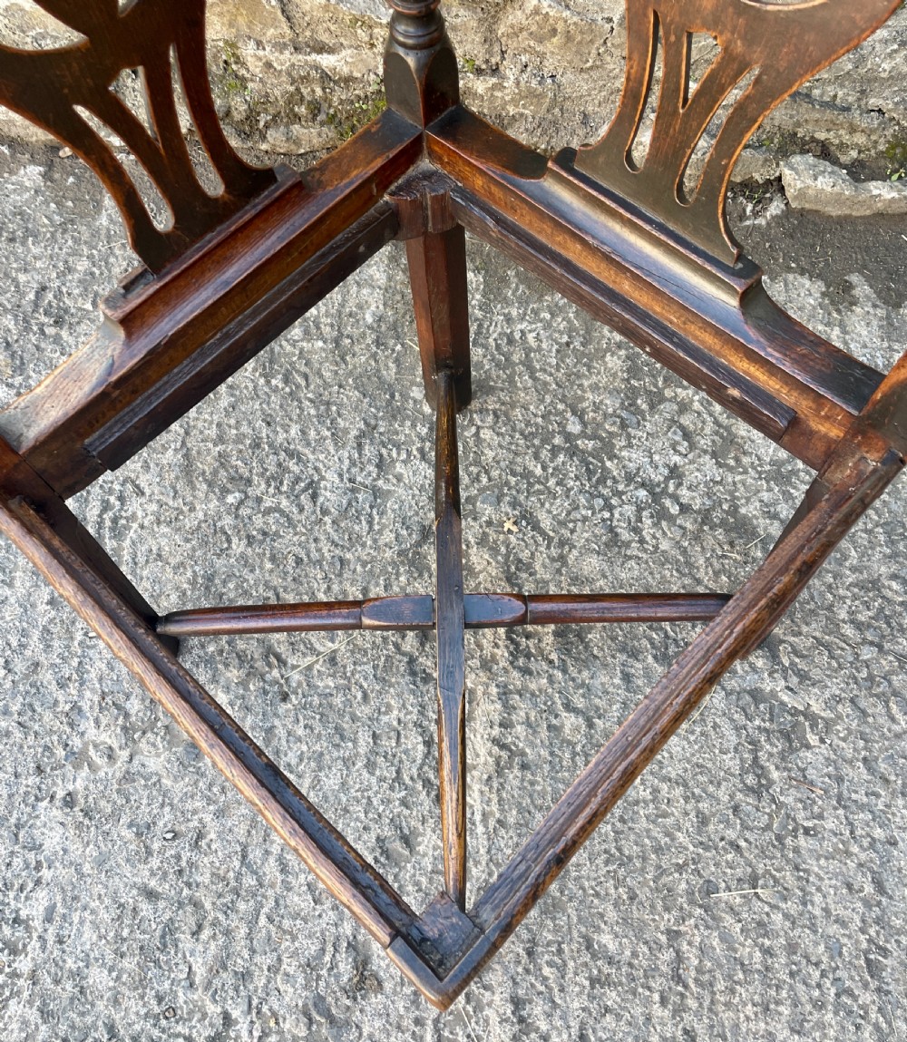 Georgian Elm and Oak Country Corner Chair View VII